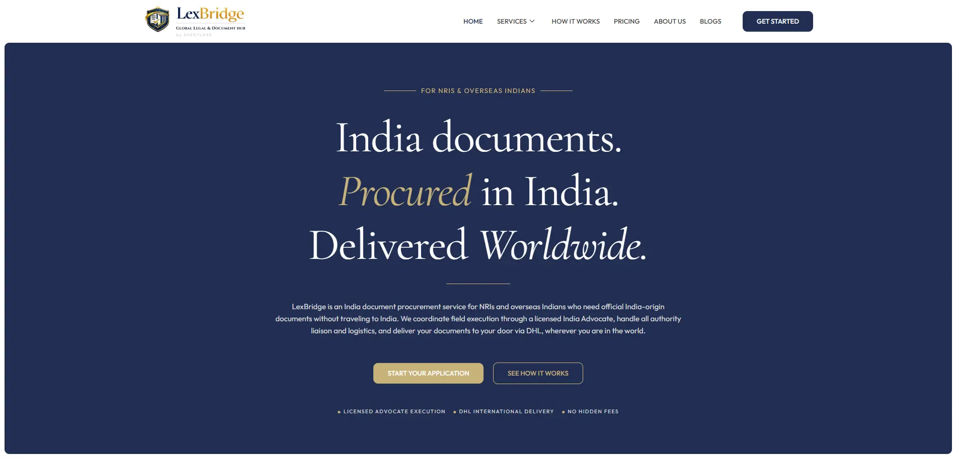 India Document Procurement for NRIs Worldwide | LexBridge
