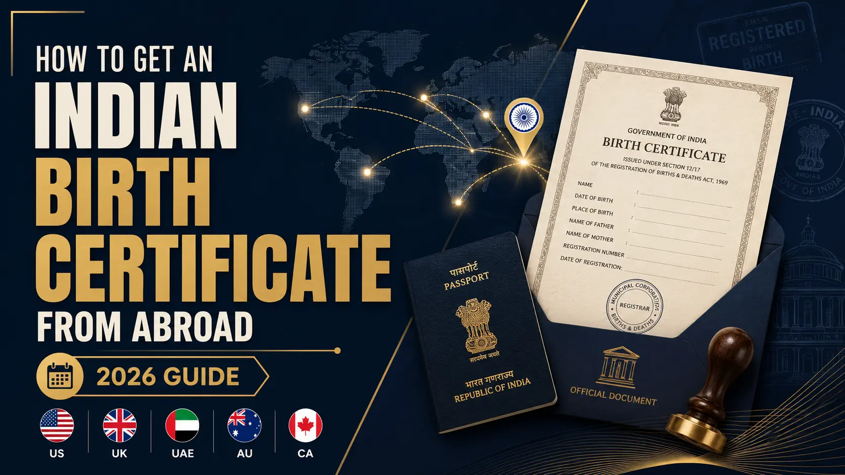 how to get an indian birth certificate from abroad